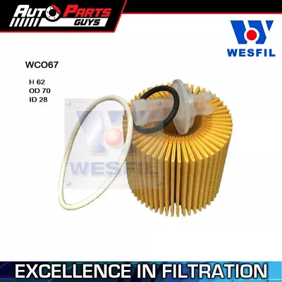 Wesfil Oil Filter R2648P Fits Toyota Camry 50 Series 2.5L 2011 - 2017 • $23.99