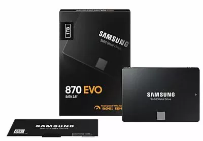 Samsung Internal SSD 500GB 1TB 2TB EVO 870 2.5  SATA3 Turbo Write Solid State • £59.99