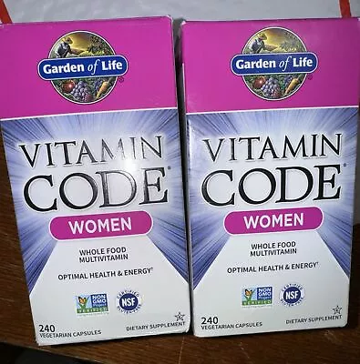 Garden Of Life Vitamin Code Multivitamin 240 Capsules Exp 09/24. • $99.95