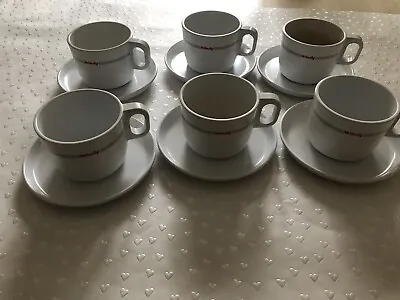 Windy Melamine Cups & Saucers Teaset For Boat Caravan Motorhome Etc Set Of Six • £25