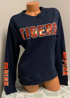 Victorias Secret PINK Bling Sequins Detroit Tigers Sweatshirt Small • $35.90