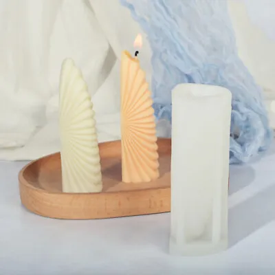 3D Candle Molds Silicone Geometry Soap Candle Making Moulds DIY Wax Resin Moulds • $9.99