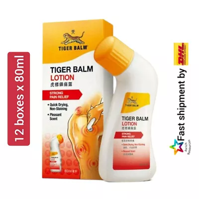 12 Boxes X 80ml Tiger Balm Lotion Strong Pain Relief Shoulder Back Pain Ship DHL • $139.90