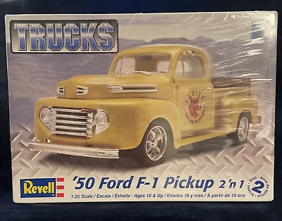 Revell Trucks '50 Ford F-1 Pickup 2n1 1/25 Model Kit 85-7203 NEW FACTORY SEALED! • $45