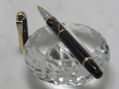 Gorgeous High Quality Kaigelu Segmented Black Purple Acrylic Roller Ball Pen/gol • $26.99