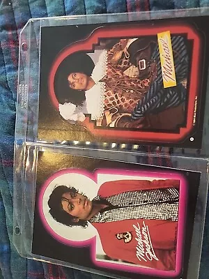 1984 Topps Super Stickers Michael Jackson Complete Lot Of 2 -#1 #9 • $4.50