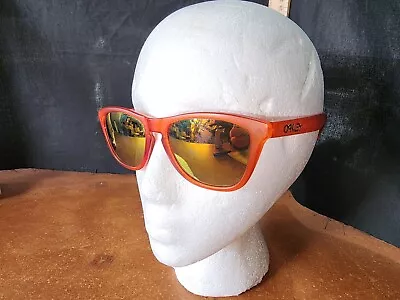 Vintage Oakley Frogskins Sunglasses Translucent Orange Made In USA • $74.99