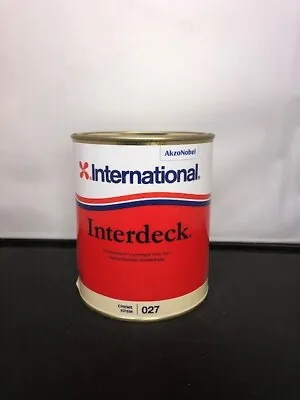 Narrowboat International Interdeck Deck  Paint Cream 750ml Cruiser Non-slip • £33.80