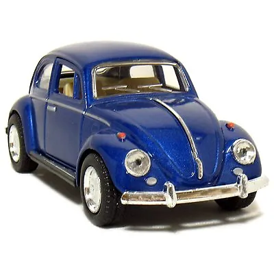 New 5  Kinsmart 1967 Volkswagen Classical Beetle Diecast Model Toy Car 1:32 Blue • $7.98