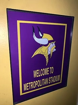 Minnesota Vikings Throwback Football Stadium Man Cave Bar Advertising Sign • $27.99
