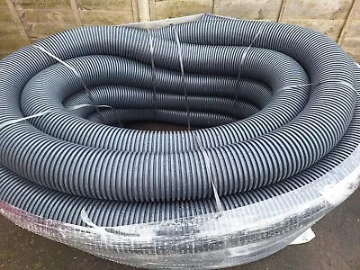 160mm Solid Unperforated Land Drain Coil Pipe - HDPE BS4962 - Price Per Metre • £3.50