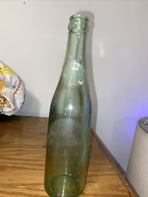 Vintage Dr Pepper Empty Bottle 10 Oz Clear Green Glass 10 2 4 Logo • $5