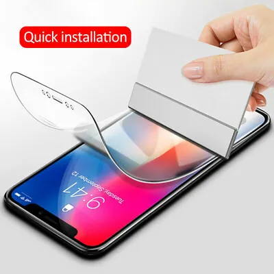 £2.49 • Buy FOR IPhone 6, 7, 8, Plus, X, XR, XS, 11, 12 Max, Pro Hydro Gel, Screen Protector