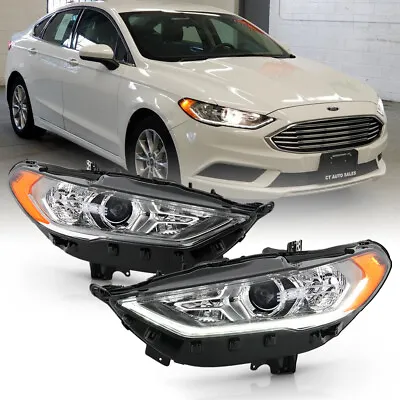 For 17-20 Ford Fusion Halogen Model W/LED DRL Projector Headlight Driving Lamp • $348.99