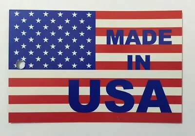 Made In USA Hang Tags - Printed 4 Color Process Both Sides - 100 Per Bundle • $17.95