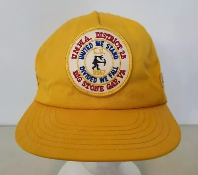 VTG Hat UMWA Local 9967 28 Coal Miners Union Patch Trucker Snapback MADE In USA • $49.99