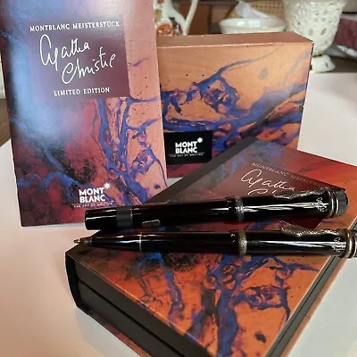 Montblanc Limited Edition Agatha Christie Fountain Pen And Pencil Set • $3300