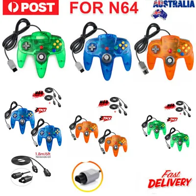 Classic Wired Controller Joystick For Nintendo 64 N64 Video Game Console System • $22.60