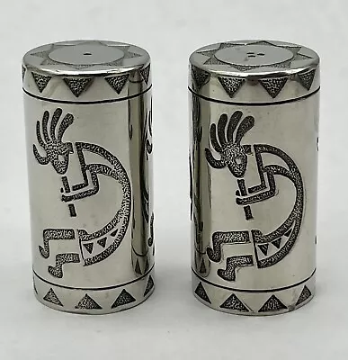 Vintage Pewter Kokopelli Salt And Pepper Shakers U.P. 1996 2.5” Southwestern • $29.95