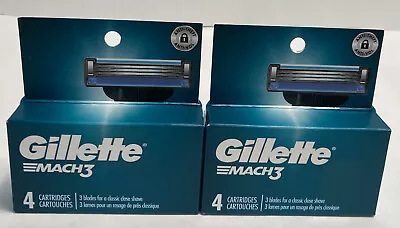 Gillette Mach3 4 Cartridge Refills - Lot Of 2#1813 • $13.40