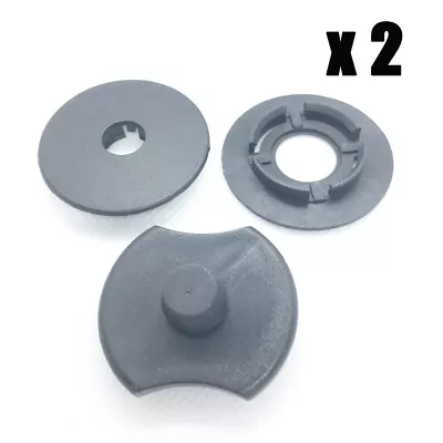 CAR MAT CARPET CLIPS FIXING GRIPS CLAMPS FLOOR HOLDERS For VW AUDI SKODA BLACK 2 • $5.56