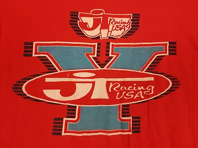 Vintage 80' Motocross Jt Racing Red Long Slevees T-shirt Sz Medium • $95