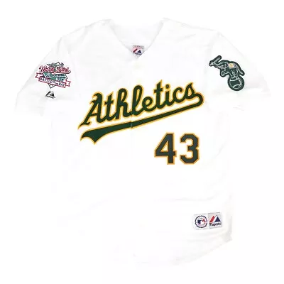 Dennis Eckersley Oakland Athletics 1989 World Series Home White Jersey Men's • $129.99