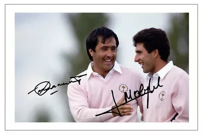 £2.99 • Buy JOSE MARIA OLAZABAL & SEVE BALLESTEROS Signed Autograph PHOTO Gift Print GOLF