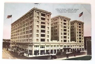 Hotel Multnomah Portland Oregon Vintage Postcard • $3.60