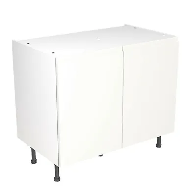 Kitchen Kit Cabinets J-Pull Base Units Gloss White Handleless Doors Soft Closing • £2.50