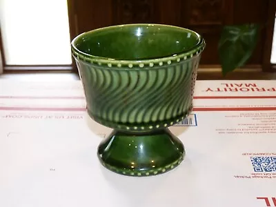 Vintage McCoy Jardiniere Pedestal Planter Green • $15