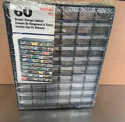 NOS Vintage Stack-On 60-Drawer Small Parts Storage Organizer Cabinet U.S.A. • $89.99