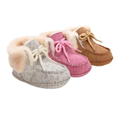 UGG Boots Baby Kids Bootie Cradle Premium Warm Premium Australian Sheepskin Wool • $29.99