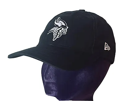 Minnesota Vikings New Era 9TWENTY Hat Women’s Black White Logo Relaxed-Fit • $10.94