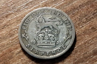 £0.99 • Buy George V Silver Sixpence 1925