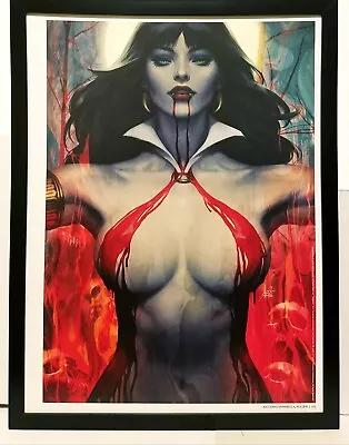 Vampirella 12x16 FRAMED Art Print Stanley Artgerm Lau (from #2) NEW Comic Poster • $39.95