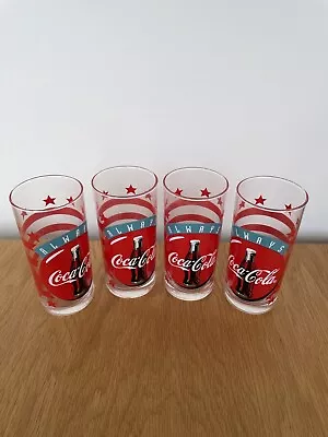 4x Coca Cola Glass - Always Coca Cola 1997 Vintage • £19.99