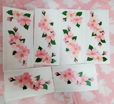 Mrs.Grossman's Stickers Pink Flowers Wild Roses 1998 Vintage Stickers Lovely • $7.99