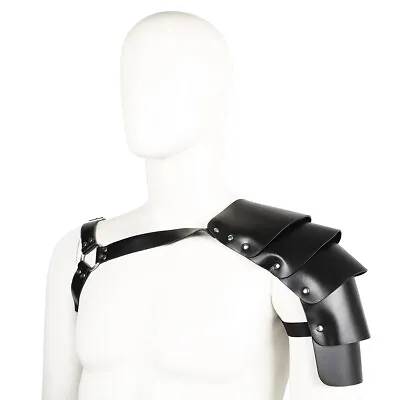 For Male PU Leather Strap Full Body Harness Bondage Shoulder Belt Clubwear BDSM • £10.98