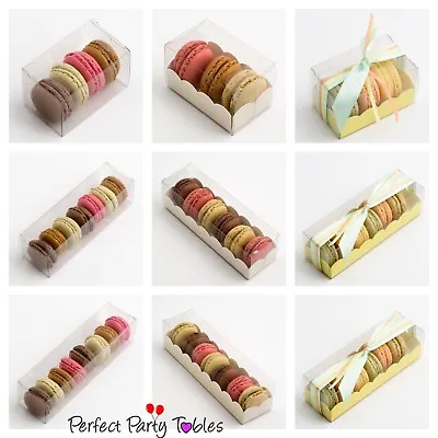 £29.75 • Buy Clear Macaroon Boxes Plain Or Inserts Christmas Favour Gift Boxes(box Only)