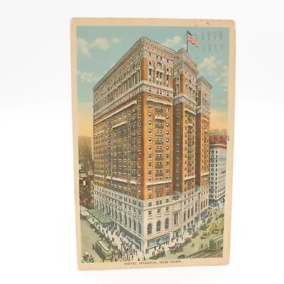 Postcard 1925 Hotel McAlpin New York Posted Postage Due Stamp • $5.99