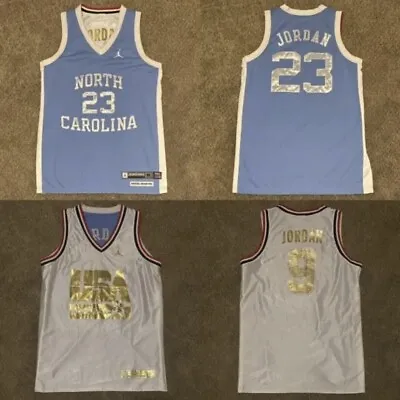 £149.99 • Buy Official NEW M Jordan North Carolina USA Dream Team Reversible Jersey NBA NCAA