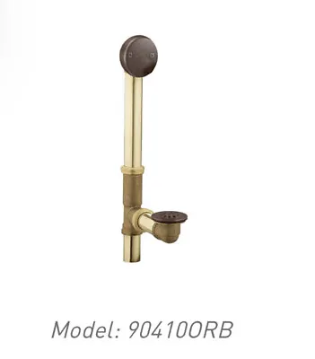 New Moen Brass Oil Rubbed Bronze 90410ORB Trip-Lever Tub Drain Assembly Open Box • $79.99