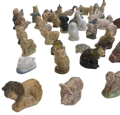 50 X Wade Whimsies Wade Animals Dog Duck Pig Cow Frog Owl Monkey Rabbit • £125