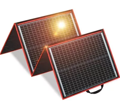 DOKIO 160W 18V Portable Solar Panel Kit ONLY 9lb Folding Solar Charger With 2 RV • $95.50