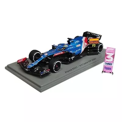 Spark 1/43 Alpine A521 No.14 Alpine F1 Team 3rd Qatar GP 2021 Fernando Alonso • $219.14