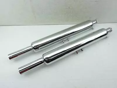 1 ¾” Exhaust Pipe Mufflers Custom Chopper Royal Enfield Triumph BSA Harley T2909 • $49.99