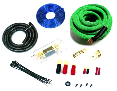 4 Gauge Awg 100% Ofc Copper Braided Amp Kit Amplifier Wiring Install 2000 Watts • $64.50