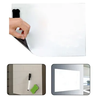 Multi Purpose Magnetic Whiteboard For Fridge Or Office Easy To Wipe Clean • £7.43