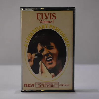 Elvis Vol I A Legendary Performer Vintage 70's Cassette Tape CPK1-0341 • $3.95